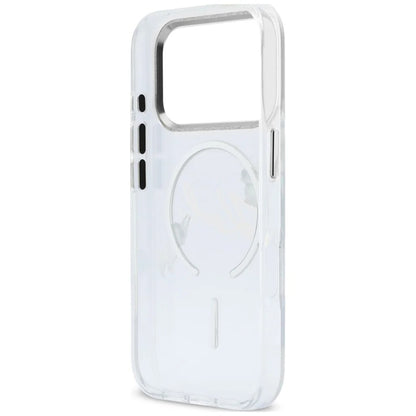 MagSafe Case for Apple iPhone 18 Pro Max / 17 Pro Max, Karl Lagerfeld, IML Choupette Karl Script Logo, Transparent