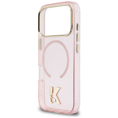 MagSafe Case for Apple iPhone 18 Pro Max / 17 Pro Max, Karl Lagerfeld, IML Karl Head Logo, Pink