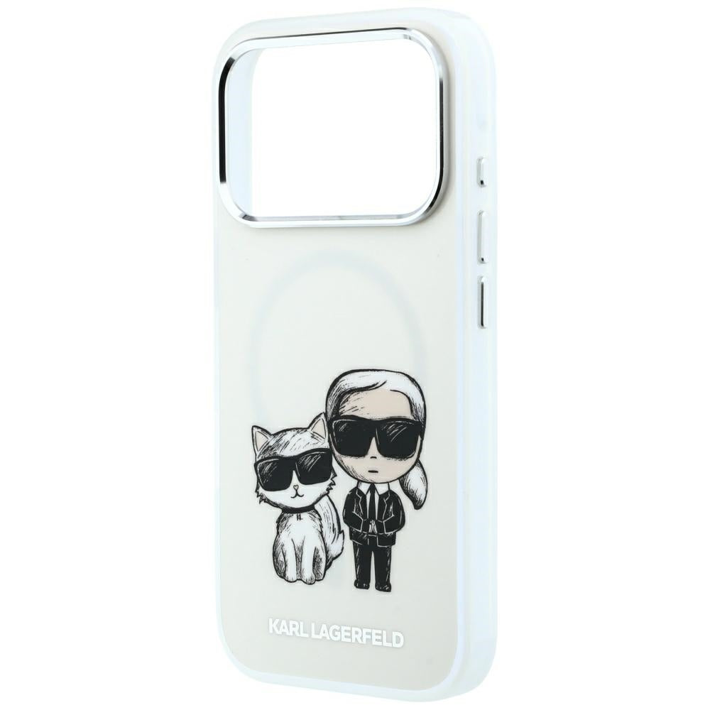 MagSafe Case for Apple iPhone 18 Pro Max / 17 Pro Max, Karl Lagerfeld, KC Bodies Sketch, Beige