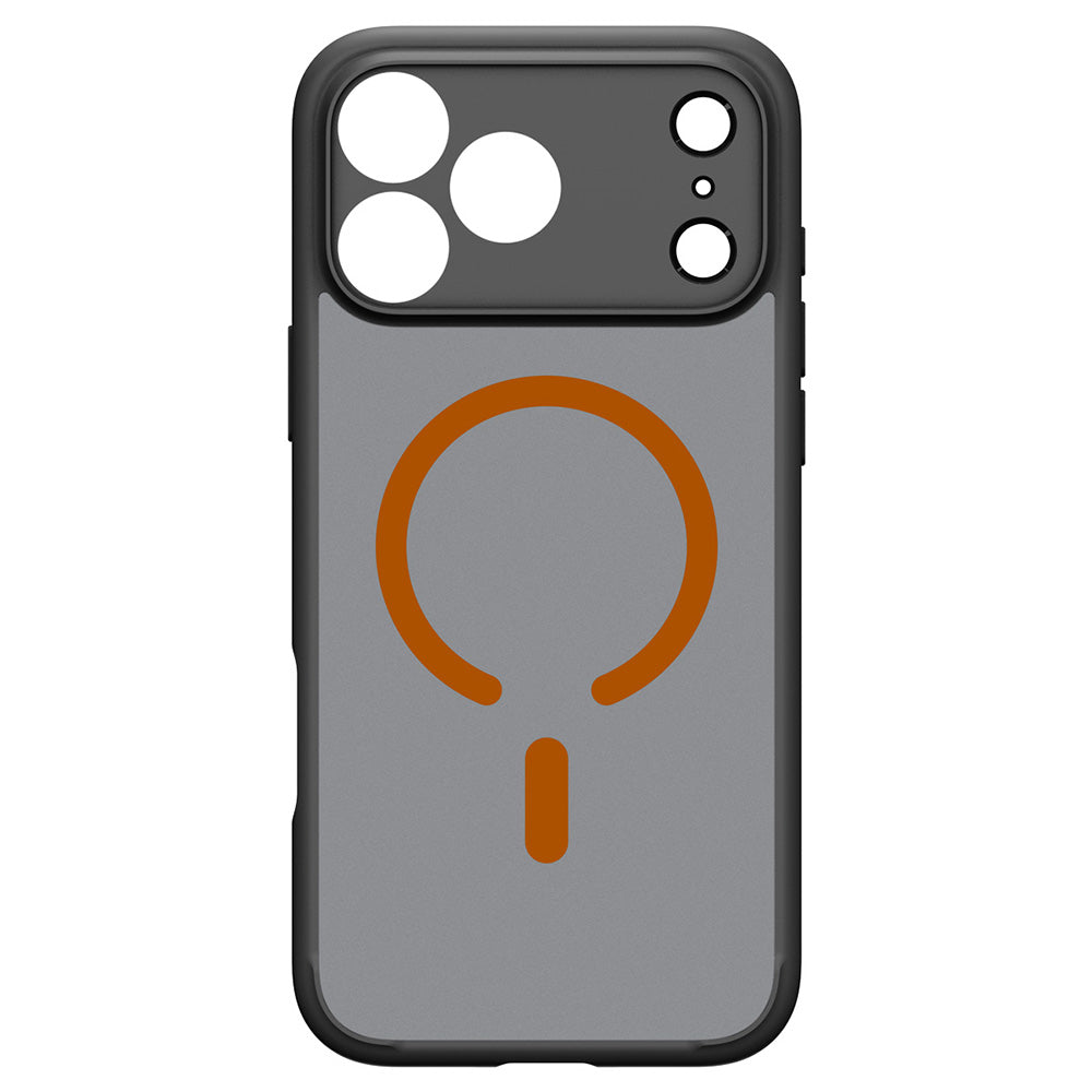 MagSafe Case for Apple iPhone 18 Pro Max / 17 Pro Max, Spigen, Ultra Hybrid, Matte Black Orange ACS12125