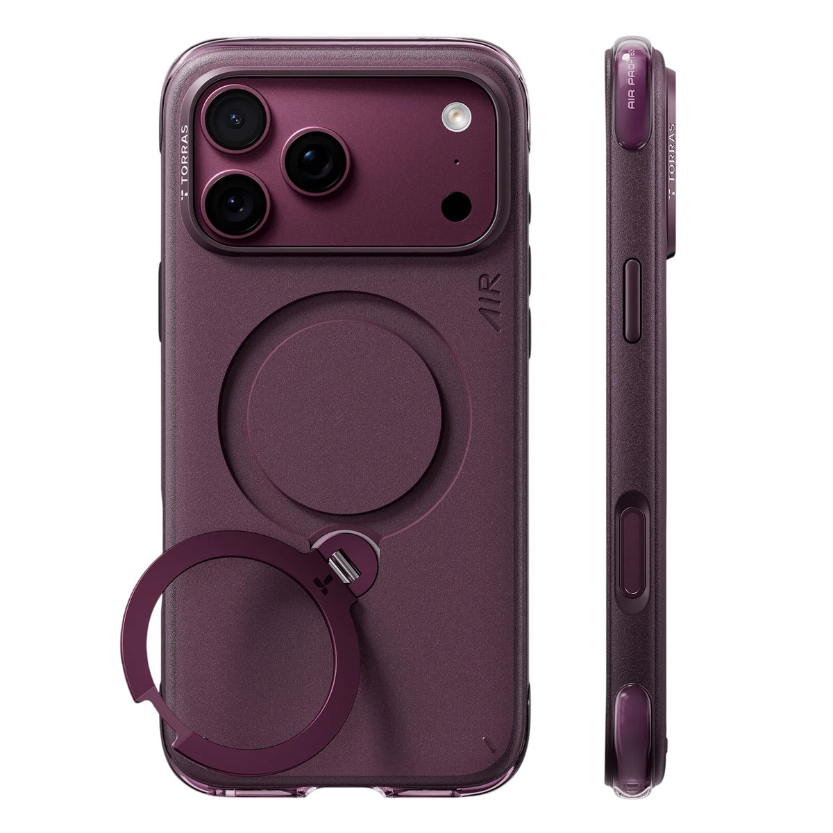 MagSafe Case for Apple iPhone 18 Pro Max / 17 Pro Max, Torras, Ostand Q3 Air Essential, Purple