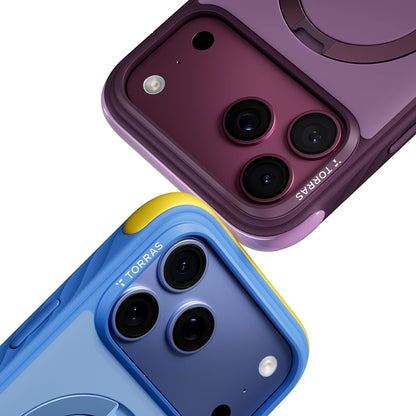 MagSafe Case for Apple iPhone 18 Pro Max / 17 Pro Max, Torras, Ostand Q3 Rugged, White