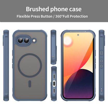 MagSafe Case for Google Pixel 10a, Techsuit, HaloFrost II, Navy Blue
