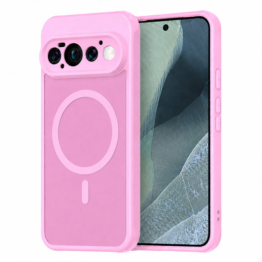 MagSafe Case for Google Pixel 11 Pro, Techsuit, HaloFrost II, Pink