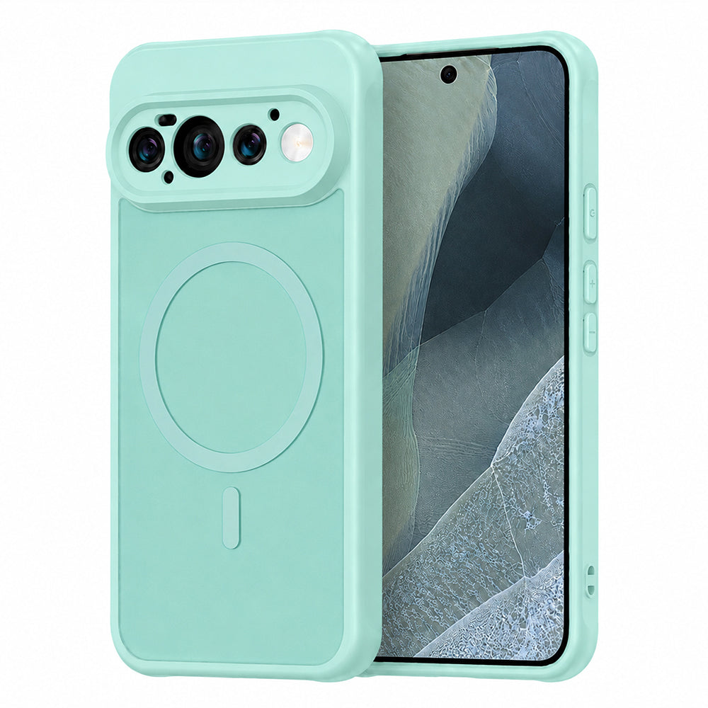 MagSafe Case for Google Pixel 11 Pro, Techsuit, HaloFrost II, Light Green