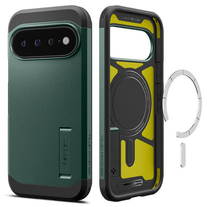 MagSafe Case for Google Pixel 11 Pro XL, Spigen, Tough Armor, Green ACS11864