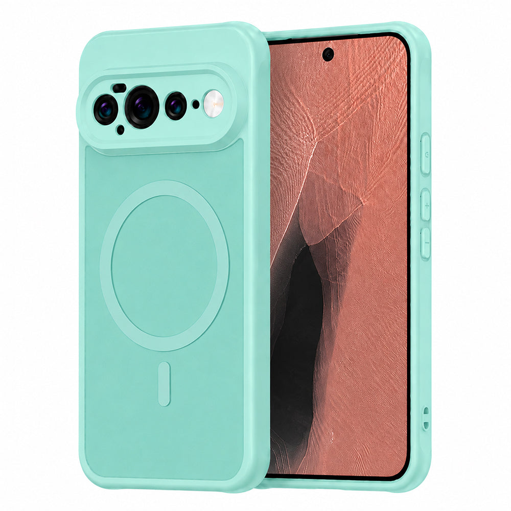 MagSafe Case for Google Pixel 11 Pro XL, Techsuit, HaloFrost II, Light Green