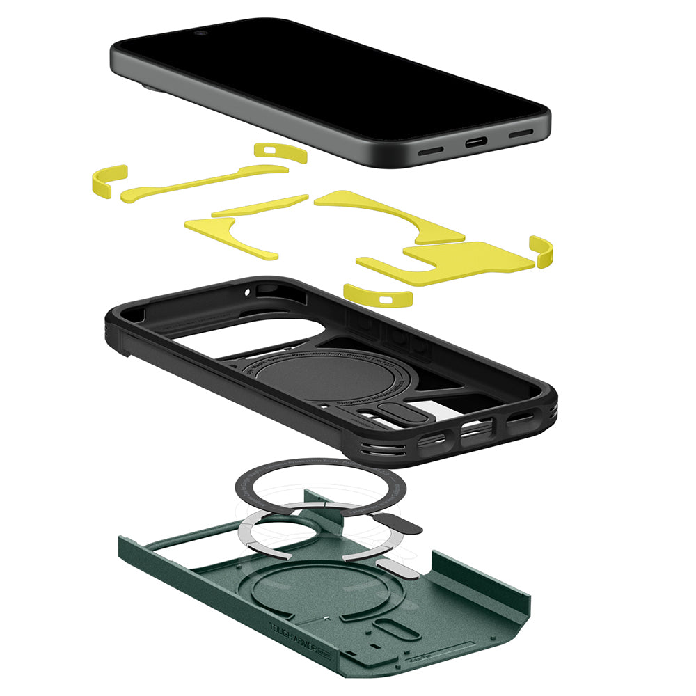 MagSafe Case for Google Pixel 11, Spigen, Tough Armor, Green ACS11854