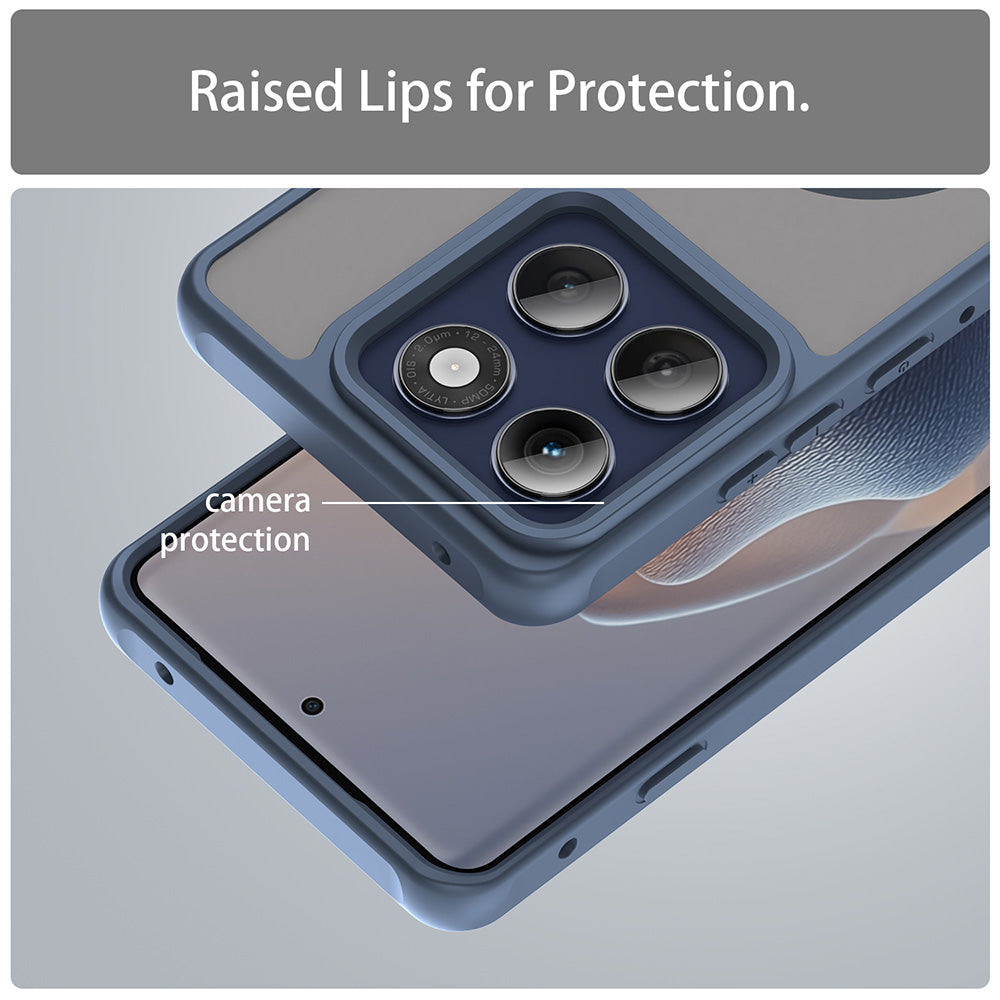 MagSafe Case for Motorola Edge 60 Pro, Techsuit, HaloFrost II (Big Lens Hole), Navy Blue