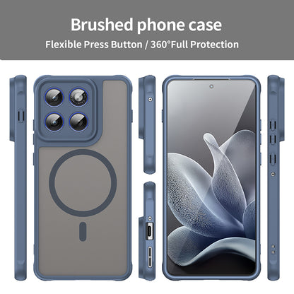 MagSafe Case for Motorola Edge 70, Techsuit, HaloFrost II, Navy Blue