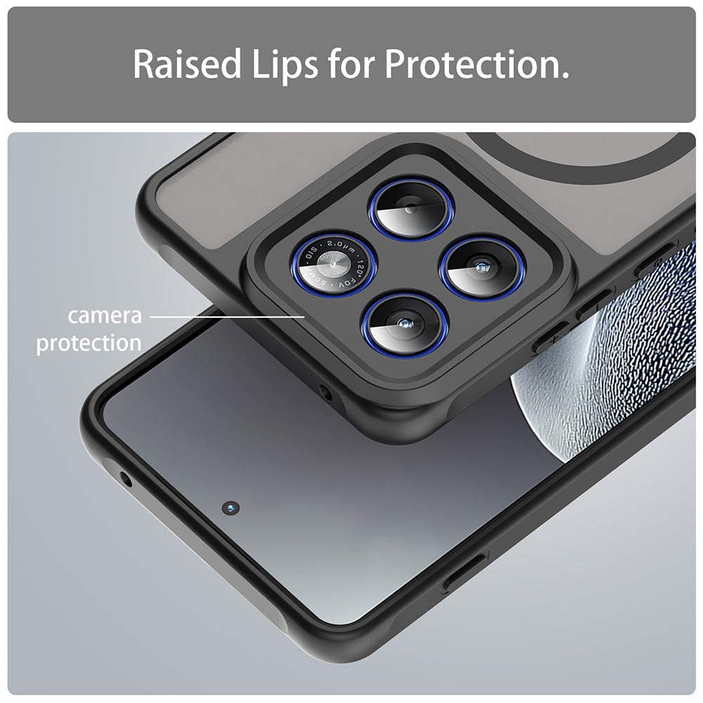 MagSafe Case for Motorola Edge 70, Techsuit, HaloFrost II, Black