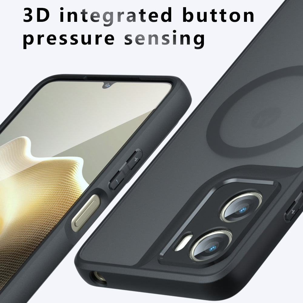 MagSafe Case for Motorola Moto G06, Techsuit, PureFrost, Satin Black