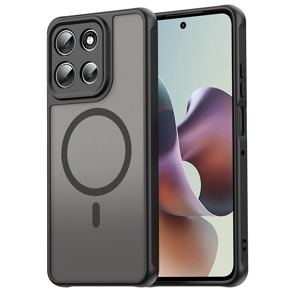 MagSafe Case for Motorola Moto G86, Techsuit, HaloFrost II, Black
