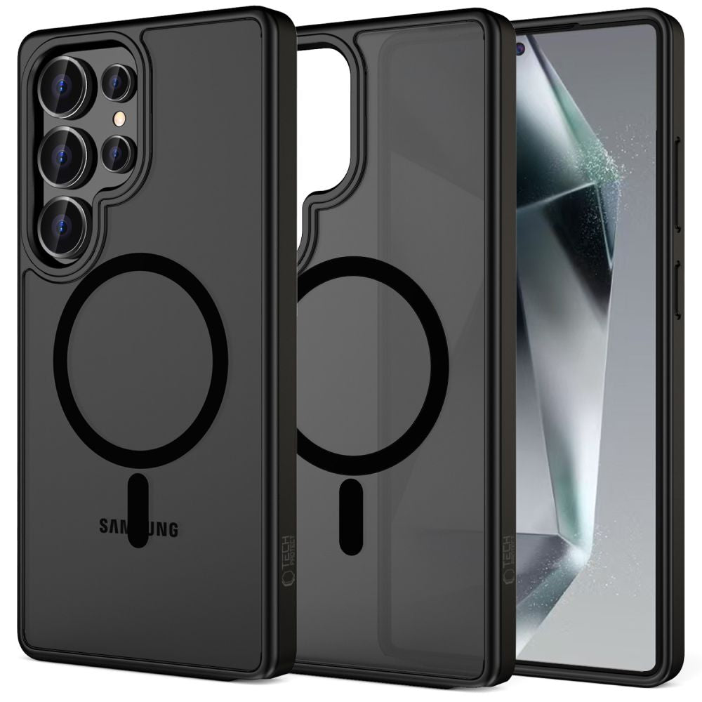 MagSafe Case for Samsung Galaxy S25 Ultra S938, Tech-Protect, Magmat, Black