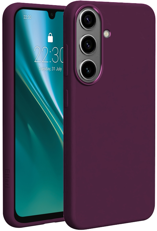 MagSafe Case for Samsung Galaxy A57 5G, Etteri, Silicone Mag, Burgundy