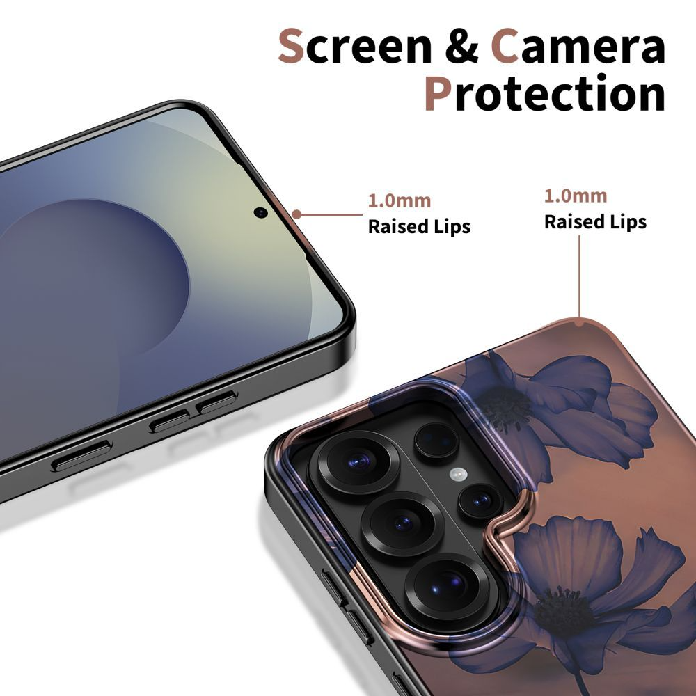 MagSafe Case for Samsung Galaxy S26 Ultra S948, Tech-Protect, Lamano Velvet Night, Black