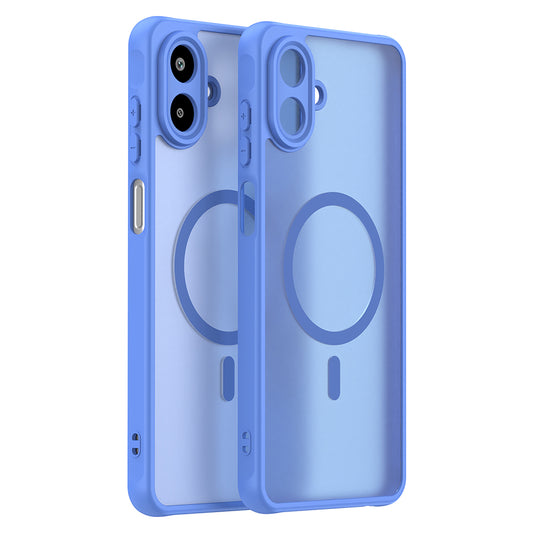 MagSafe Case for Samsung Galaxy A07 4G A075, Techsuit, HaloFrost II, Blue