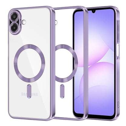 MagSafe Case for Samsung Galaxy A07 4G A075, Techsuit, Luxury Crystal, Light Purple