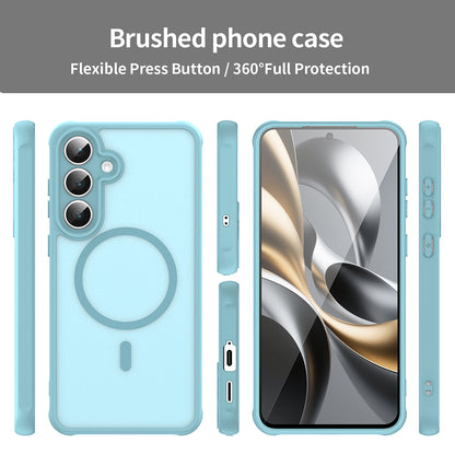 MagSafe Case for Samsung Galaxy A17 5G, Techsuit, HaloFrost II, Light Green