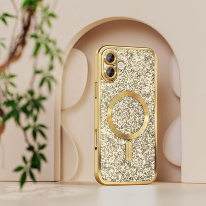 MagSafe Case for Samsung Galaxy A27 5G, Techsuit, Luxury Glitter, Blue