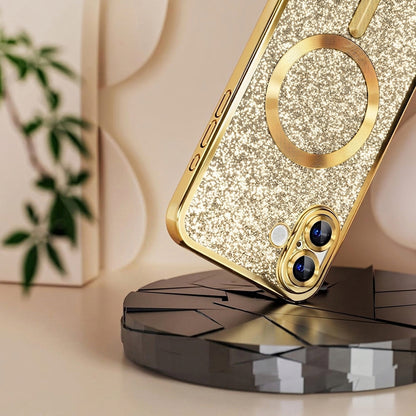 MagSafe Case for Samsung Galaxy A27 5G, Techsuit, Luxury Glitter, Dark Purple