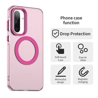 MagSafe Case for Samsung Galaxy A36 A366, Techsuit, CandyCase, Pink