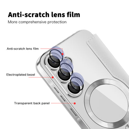 MagSafe Case for Samsung Galaxy A57 5G, Techsuit, SmartMag Book, Gray