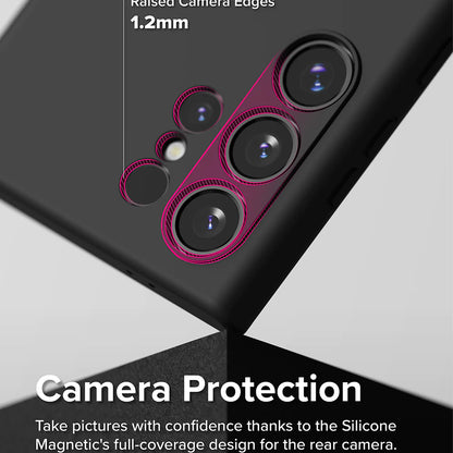 MagSafe Case for Samsung Galaxy S24 Ultra S928, Ringke, Silicone, Black