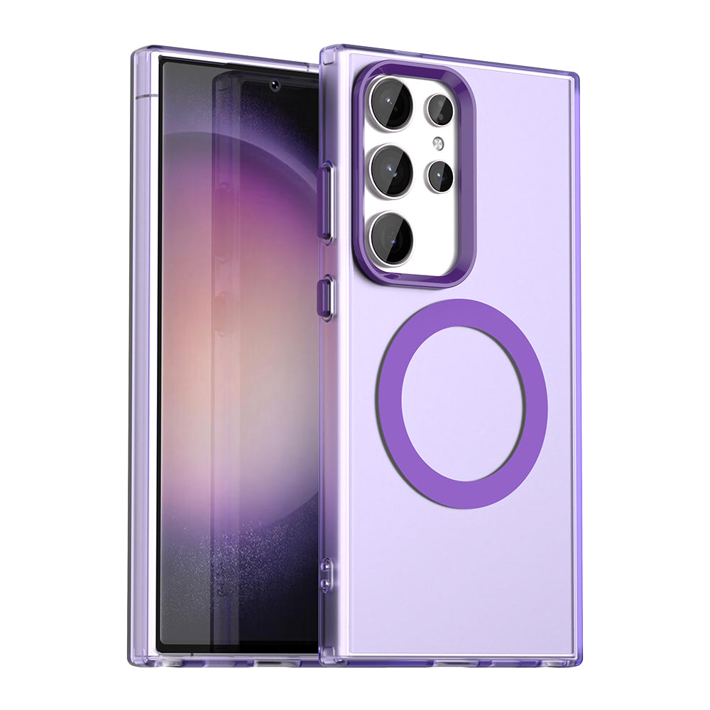 MagSafe Case for Samsung Galaxy S24 Ultra S928, Techsuit, CandyCase, Purple