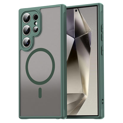 MagSafe Case for Samsung Galaxy S24 Ultra S928, Techsuit, HaloFrost II, Green