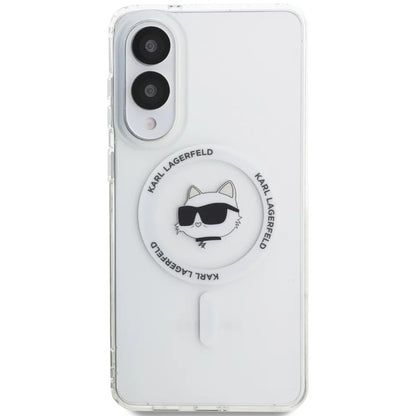 MagSafe Case for Samsung Galaxy S25 Edge S937, Karl Lagerfeld, IML Choupette's Head, White