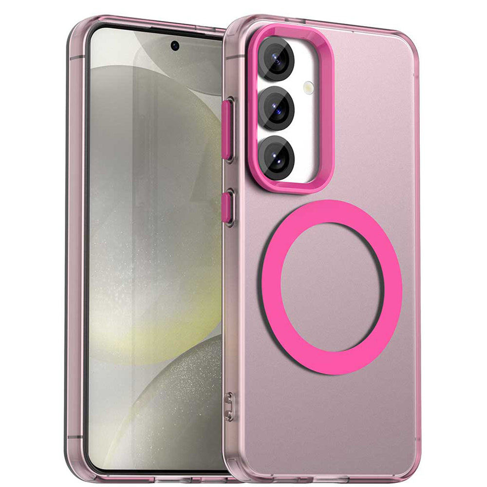 MagSafe Case for Samsung Galaxy S25+ S936 / S24+ S926, Techsuit, CandyCase, Pink