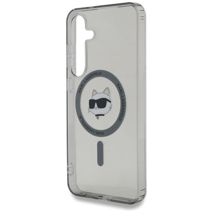 MagSafe Case for Samsung Galaxy S25 S931, Karl Lagerfeld, IML Choupette's Head, Black