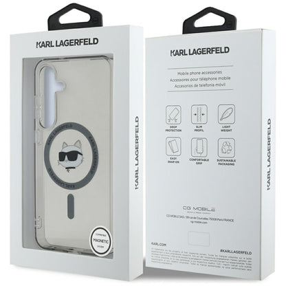 MagSafe Case for Samsung Galaxy S25 S931, Karl Lagerfeld, IML Choupette's Head, Black