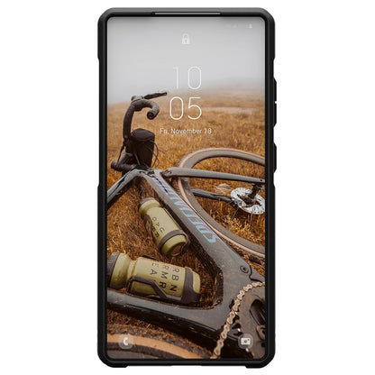MagSafe Case for Samsung Galaxy S25 Ultra S938, Urban Armor Gear, Metropolis LT Topography, Black