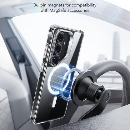 MagSafe Case for Samsung Galaxy S26 S942, ESR, Classic Hybrid Kickstand, Transparent