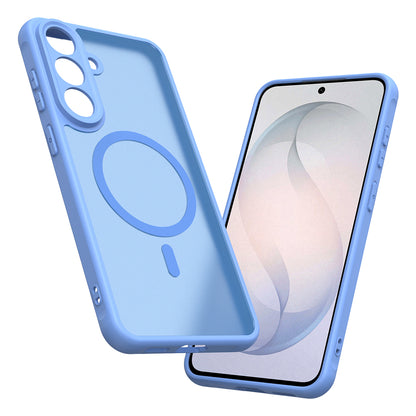 MagSafe Case for Samsung Galaxy S26 FE S741, Techsuit, HaloFrost II, Blue