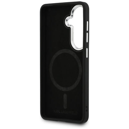MagSafe Case for Samsung Galaxy S26 Plus S947, Karl Lagerfeld, Initial Logo Debossed, Brown