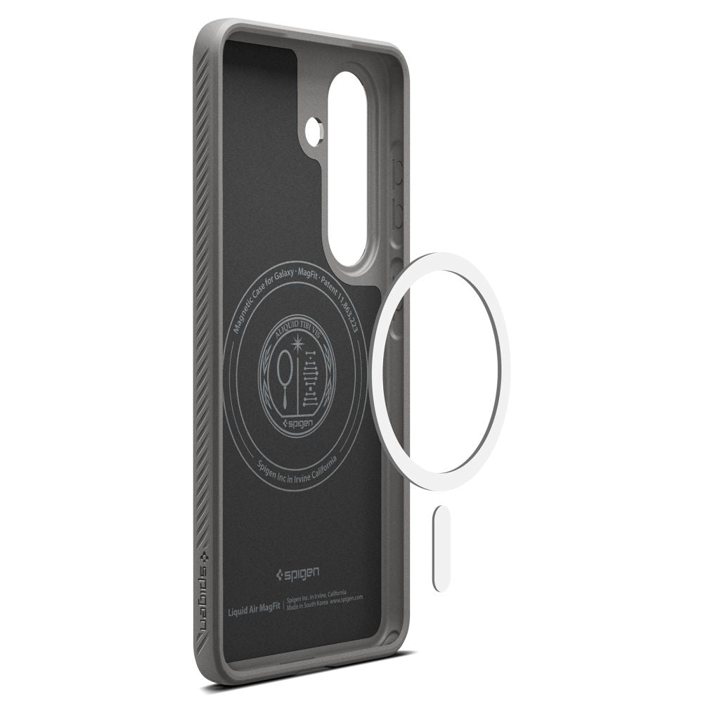 MagSafe Case for Samsung Galaxy S26 Plus S947, Spigen, Liquid Air, Gray ACS10705