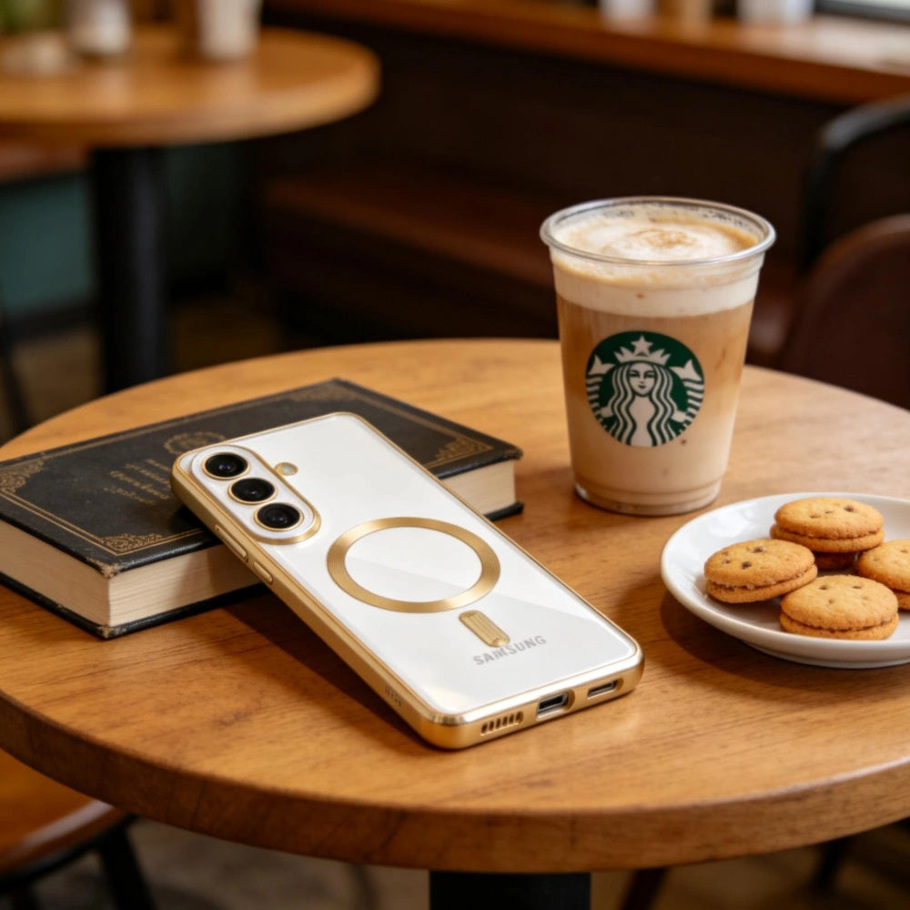 MagSafe Case for Samsung Galaxy S26 Plus, Techsuit, Luxury Crystal, Light Purple