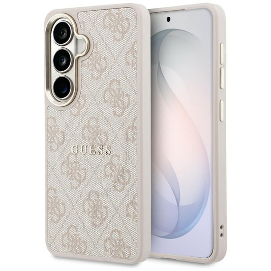 MagSafe Case for Samsung Galaxy S26 S942, Guess, 4G Embossed Ring, Pink