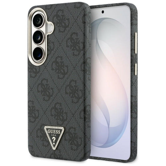 MagSafe Case for Samsung Galaxy S26 S942, Guess, 4G Triangle Logo, Black