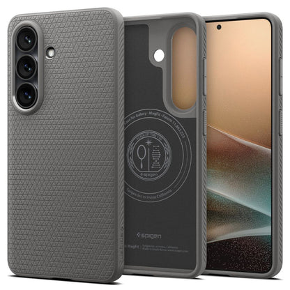 MagSafe Case for Samsung Galaxy S26 S942, Spigen, Liquid Air, Gray ACS10731