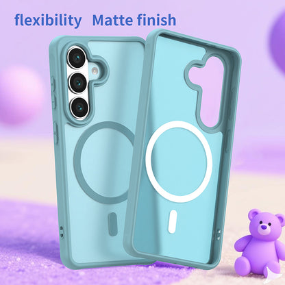 MagSafe Case for Samsung Galaxy S26 S942, Techsuit, HaloFrost II, Light Green