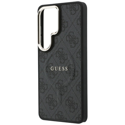MagSafe Case for Samsung Galaxy S26 Ultra S948, Guess, 4G Embossed Ring, Black