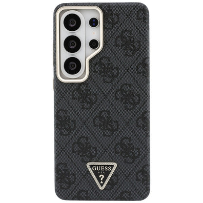 MagSafe Case for Samsung Galaxy S26 Ultra S948, Guess, 4G Triangle Logo, Black