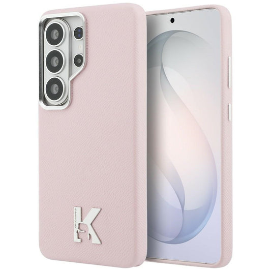 MagSafe Case for Samsung Galaxy S26 Ultra S948, Karl Lagerfeld, Karl Head Logo, Pink