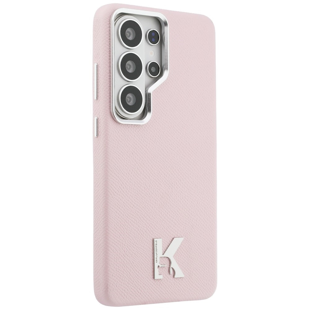 MagSafe Case for Samsung Galaxy S26 Ultra S948, Karl Lagerfeld, Karl Head Logo, Pink