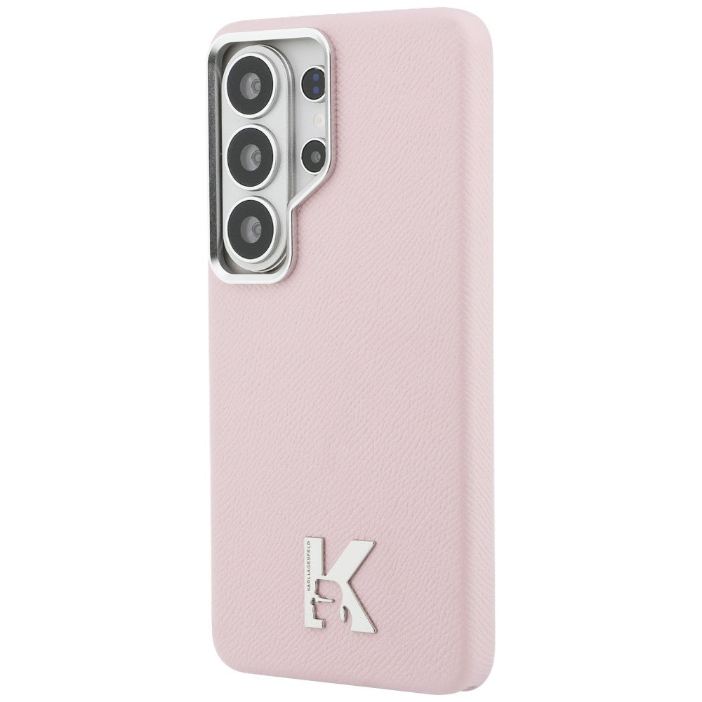 MagSafe Case for Samsung Galaxy S26 Ultra S948, Karl Lagerfeld, Karl Head Logo, Pink