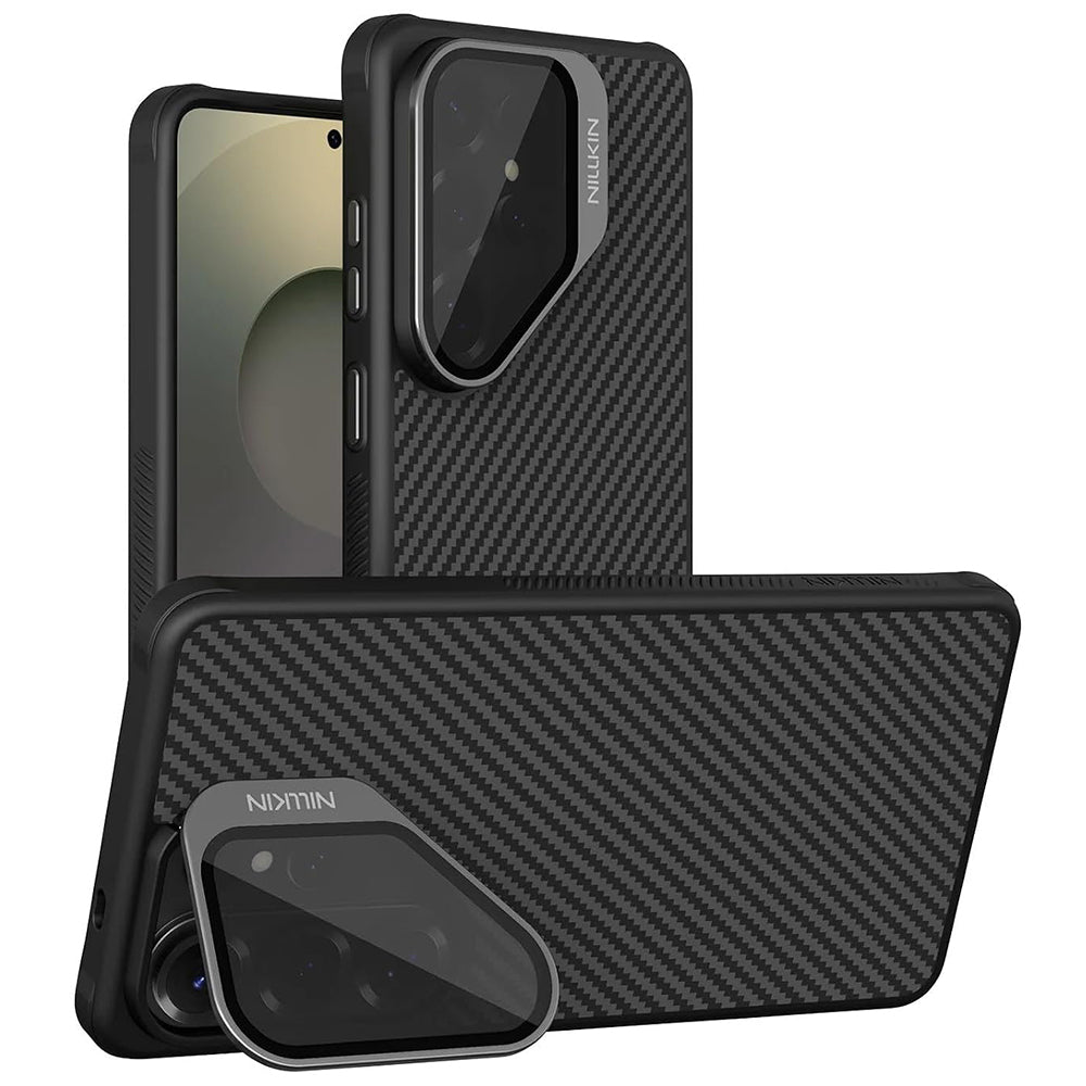 MagSafe Case for Samsung Galaxy S26 Ultra S948, Nillkin, CarboProp with Transparent Black Lens Cover, Black